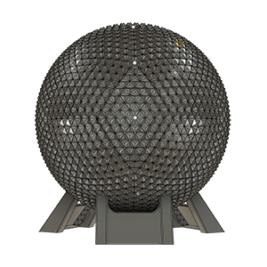 48 Inch Spaceship Earth Pixel Matrix - Ready to run